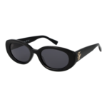 Tommy Hilfiger Oval Sonnenbrille TH 2344/S 52807IR in Schwarz – 45° Seitenansicht