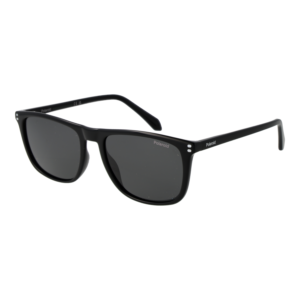 Polaroid Quadrat Sonnenbrille PLD 4202/S/X 55807M9 in Schwarz – 45° Seitenansicht
