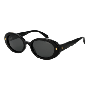 Polaroid Oval Sonnenbrille PLD 6253/S/X 52807M9 in Schwarz – 45° Seitenansicht