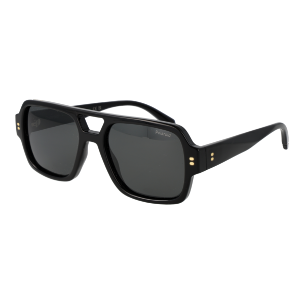 Polaroid Pilotenbrille Sonnenbrille PLD 6250/S/X 54807M9 in Schwarz – 45° Seitenansicht