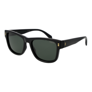Polaroid Quadrat Sonnenbrille PLD 6252/S/X 55807UC in Schwarz – 45° Seitenansicht
