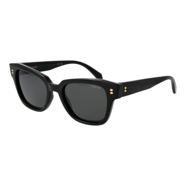 Polaroid Katzenaugen Sonnenbrille PLD 6251/S/X 51807M9 in Schwarz – 45° Seitenansicht