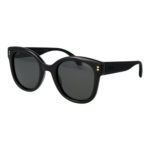 Polaroid Rund Sonnenbrille PLD 6248/S/X 50807M9 in Schwarz – 45° Seitenansicht