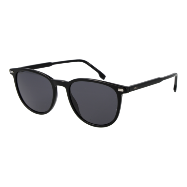 Boss Panto Sonnenbrille BOSS 1881/S 52807IR in Schwarz – 45° Seitenansicht