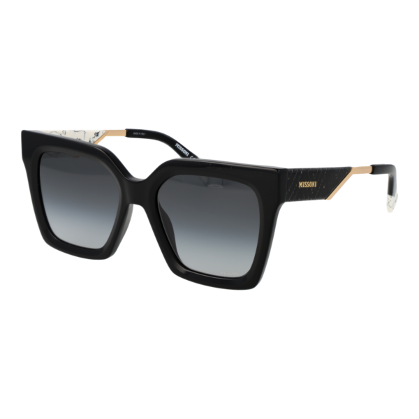 Missoni Quadrat Sonnenbrille MIS 0264/G/S 548079O in Schwarz – 45° Seitenansicht