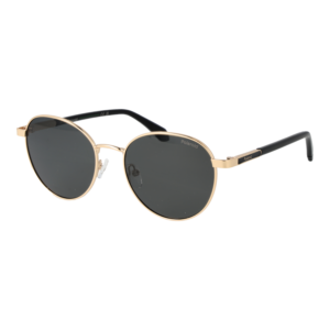 Polaroid Rund Sonnenbrille PLD 4197/S/X 532F7M9 in Gold – 45° Seitenansicht