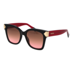 Missoni Quadrat Sonnenbrille MIS 0284/S 52QFUM2 in Schwarz – 45° Seitenansicht