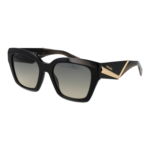 Missoni Quadrat Sonnenbrille MIS 0267/S 53807PR in Schwarz – 45° Seitenansicht