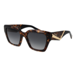 Missoni Quadrat Sonnenbrille MIS 0267/S 539N49O in Havanna – 45° Seitenansicht