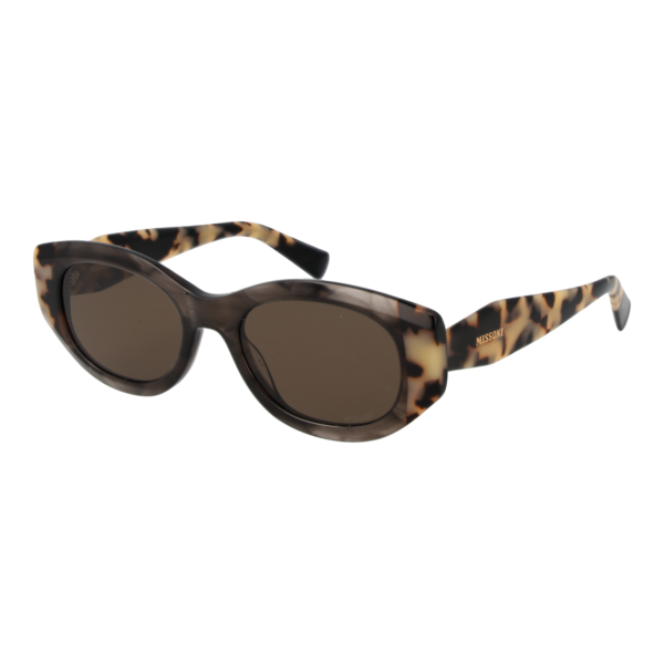 Missoni Oval Sonnenbrille MIS 0272/S 52ACI70 in Braun – 45° Seitenansicht