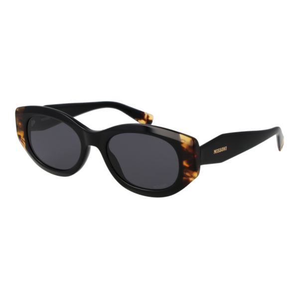 Missoni Oval Sonnenbrille MIS 0272/S 52WR7IR in Schwarz – 45° Seitenansicht