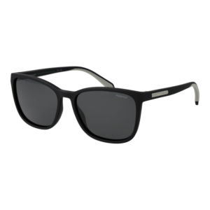 Polaroid Quadrat Sonnenbrille PLD 2169/S/X 56O6WM9 in Schwarz – 45° Seitenansicht
