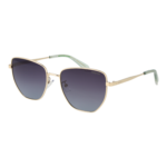 Polaroid Quadrat Sonnenbrille PLD 4204/G/S/X 56J5GWJ in Gold – 45° Seitenansicht