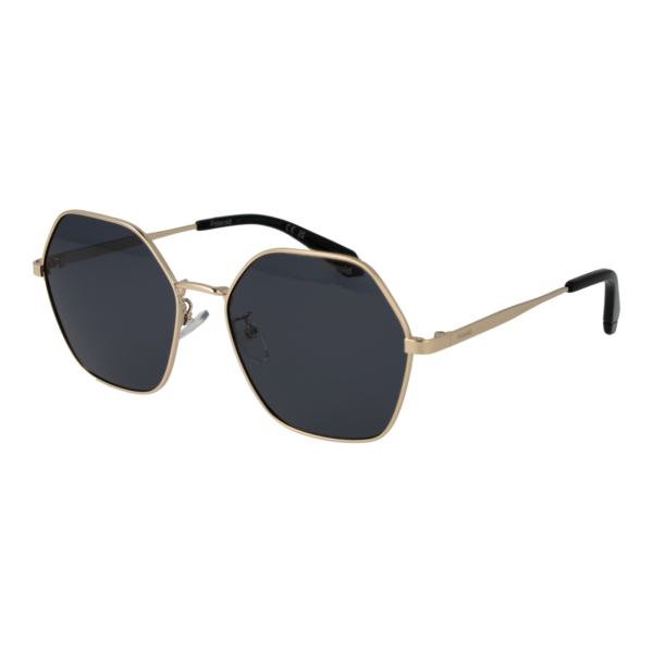 Polaroid Quadrat Sonnenbrille PLD 4205/G/S/X 562F7M9 in Gold – 45° Seitenansicht