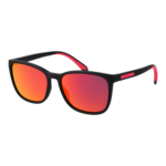 Polaroid Quadrat Sonnenbrille PLD 2169/S/X 56BLXBG in Schwarz – 45° Seitenansicht