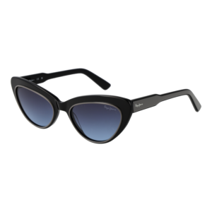 Pepe Jeans Katzenaugen Sonnenbrille PJ7428 55185 in Schwarz – 45° Seitenansicht