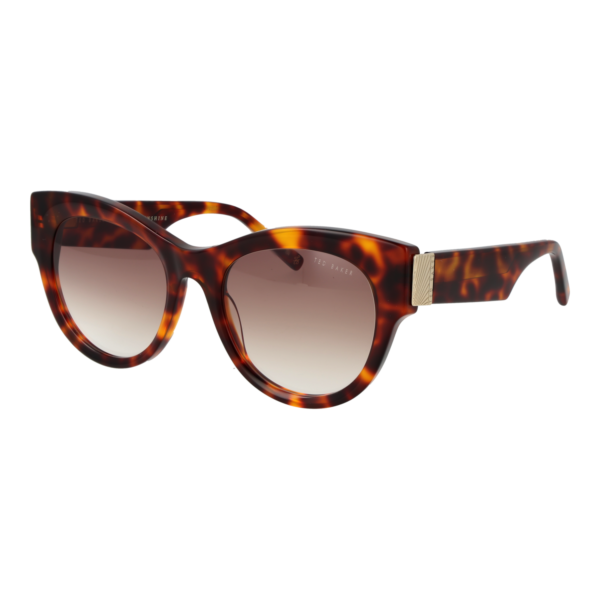 Ted Baker Schmetterling Sonnenbrille TB1766 52100 in Braun – 45° Seitenansicht