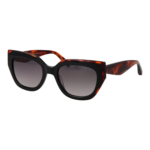 Ted Baker Katzenaugen Sonnenbrille TB1757 53001 in Schwarz – 45° Seitenansicht