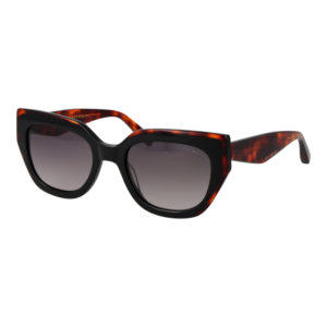 Ted Baker Katzenaugen Sonnenbrille TB1757 53001 in Schwarz – 45° Seitenansicht