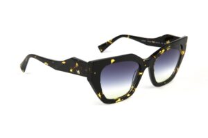 Ana Hickmann Sonnenbrille HI9206 54G21 in Schwarz – 45° Seitenansicht