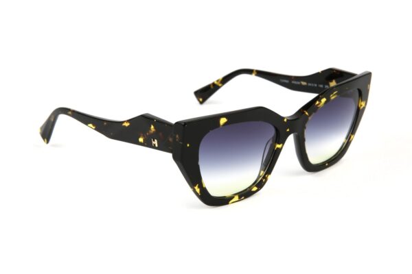 Ana Hickmann Sonnenbrille HI9206 54G21 in Schwarz – 45° Seitenansicht