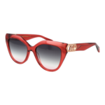 Ana Hickmann Schmetterling Sonnenbrille AH9402 54T02 in Rot – 45° Seitenansicht