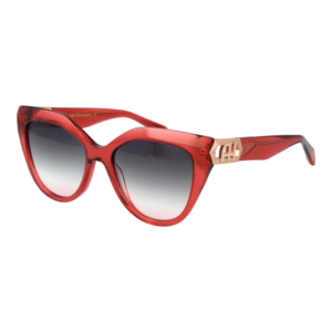 Ana Hickmann Schmetterling Sonnenbrille AH9402 54T02 in Rot – 45° Seitenansicht