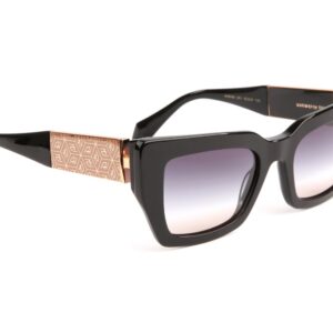 Ana Hickmann  Sonnenbrille AH9408 53A01 in Schwarz – 45° Seitenansicht