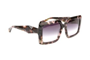 Ana Hickmann Sonnenbrille AH9411 55G21 in Braun – 45° Seitenansicht