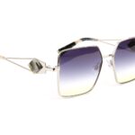 Ana Hickmann Sonnenbrille HI3186 5603A in Schwarz – 45° Seitenansicht