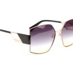 Ana Hickmann Sonnenbrille HI3188 5709A in Rosé Gold – 45° Seitenansicht