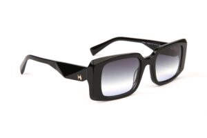 Ana Hickmann Sonnenbrille HI9212 52A01 in Schwarz – 45° Seitenansicht