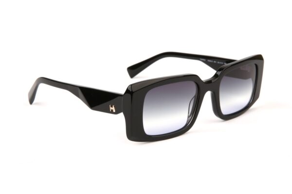 Ana Hickmann Sonnenbrille HI9212 52A01 in Schwarz – 45° Seitenansicht