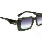 Ana Hickmann Sonnenbrille HI9212 52E01 in Grün – 45° Seitenansicht