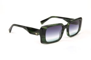 Ana Hickmann Sonnenbrille HI9212 52E01 in Grün – 45° Seitenansicht