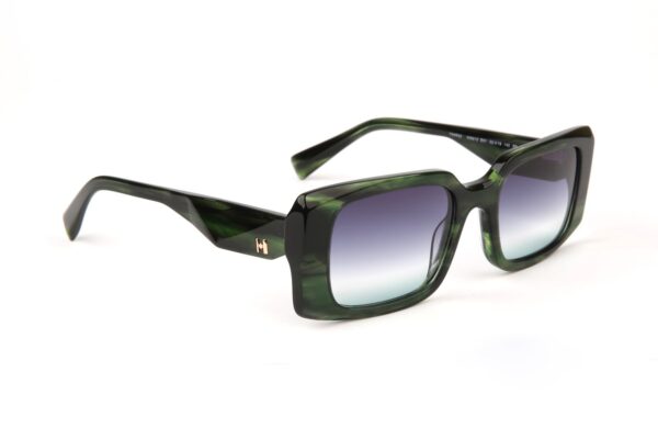 Ana Hickmann Sonnenbrille HI9212 52E01 in Grün – 45° Seitenansicht