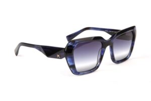 Ana Hickmann Sonnenbrille HI9215 52E01 in Blau – 45° Seitenansicht