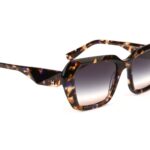 Ana Hickmann Sonnenbrille HI9215 52G21 in Braun – 45° Seitenansicht
