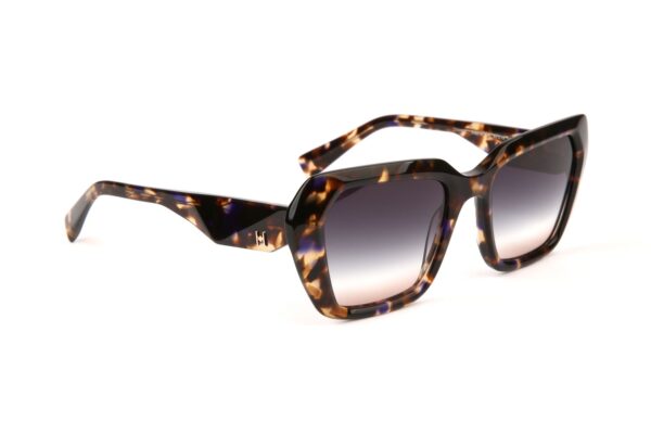 Ana Hickmann Sonnenbrille HI9215 52G21 in Braun – 45° Seitenansicht
