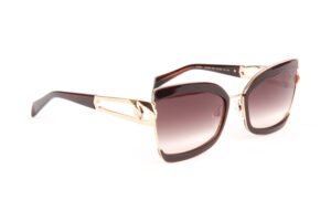 Ana Hickmann Sonnenbrille AH3281 59E01 in Rot – 45° Seitenansicht