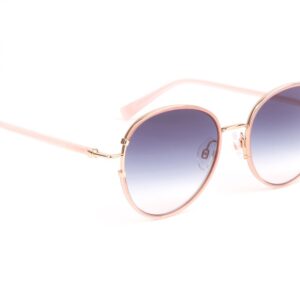Ana Hickmann Panto Sonnenbrille HI3191 5205A in Rosa – 45° Seitenansicht