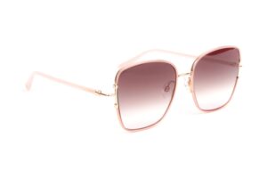 Ana Hickmann Quadrat Sonnenbrille HI3192 5505A in Rosa – 45° Seitenansicht