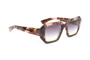 Ana Hickmann Sonnenbrille HI9230 52G22 in Braun – 45° Seitenansicht