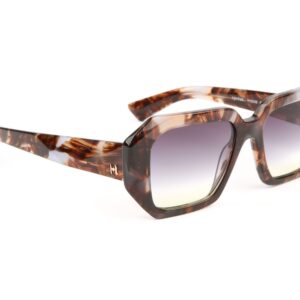 Ana Hickmann Sonnenbrille HI9230 52G22 in Braun – 45° Seitenansicht