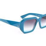 Ana Hickmann Sonnenbrille HI9230 52D01 in Blau – 45° Seitenansicht