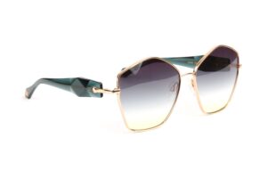 Ana Hickmann Sonnenbrille AH3285 6105B in Gold – 45° Seitenansicht