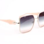 Ana Hickmann Sonnenbrille AH3286 5903A in Pink – 45° Seitenansicht