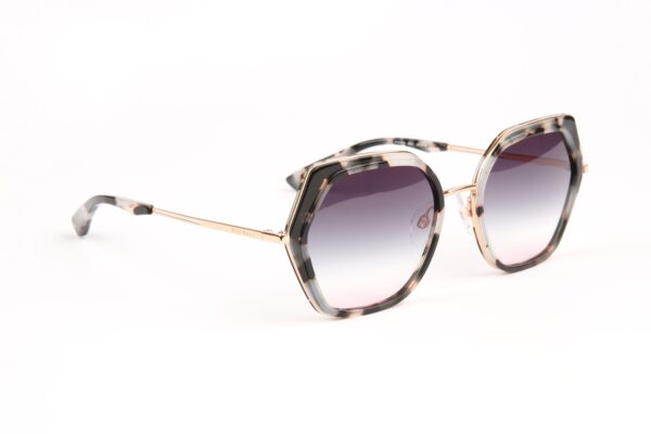 Ana Hickmann Geometric Sonnenbrille HI3200 56G21 in Schwarz – 45° Seitenansicht