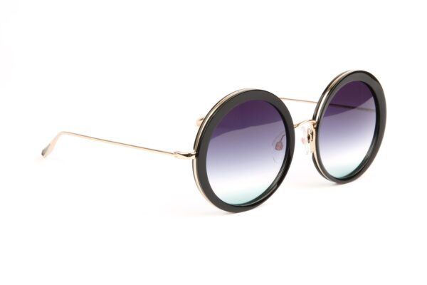Ana Hickmann Sonnenbrille HI3194 54A01 in Schwarz – 45° Seitenansicht