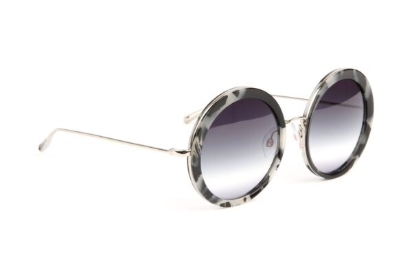 Ana Hickmann Sonnenbrille HI3194 54G21 in Schwarz – 45° Seitenansicht